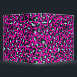 Modern Pink Cheetah Leopard Animal Print Binder<br><div class="desc">Always trendy hot pink solid colour. Wild safari and jungle animal print. Modern chic fine small cheetah,  leopard skin animal print in white and pastel mint and pink colour. Small cheetah leopard animal print.</div>