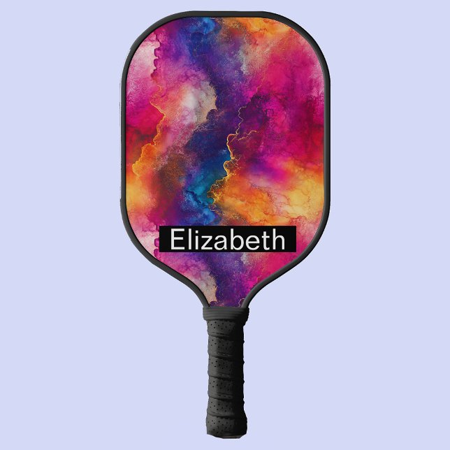 Modern Pink Colour Fusion Personalized Pickleball Paddle (Creator Uploaded)
