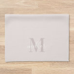 Modern Pink Custom Family Name Monogram Kitchen Towel<br><div class="desc">Custom-designed modern pink kitchen hand towel featuring personalized family name monogram in modern hand calligraphy.</div>