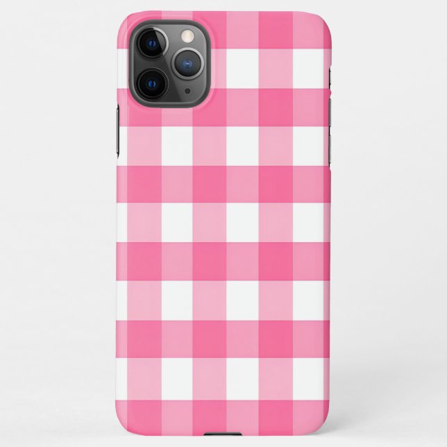 Modern Pink Digital Geometric Stylish  iPhone Case (Back)