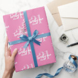 Modern Pink Elegant 21st Birthday Wrapping Paper<br><div class="desc">21st birthday wrapping paper featuring modern elegant typography in pink colour</div>