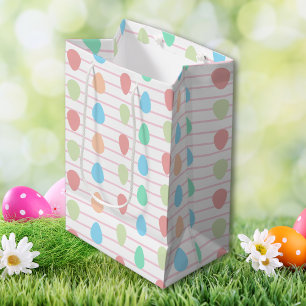 Modern pink fashion Easter Medium Gift Bag