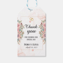 Modern pink floral wedding