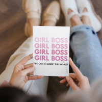 Modern Pink Girl Boss Best Girly Gift