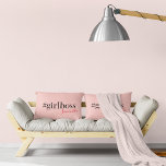 Modern Pink Girl Boss & Name | best Girly Gift Accent Pillow<br><div class="desc">Introducing the Modern Pink Girl Boss & Name collection on Zazzle! This trendy and stylish collection is perfect for all the strong, independent women out there who are rocking their careers and making a statement. Whether you're a girl boss yourself or looking for a fabulous gift for one, this collection...</div>