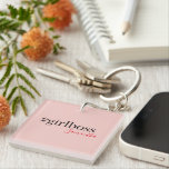 Modern Pink Girl Boss & Name | best Girly Gift Keychain<br><div class="desc">Introducing the Modern Pink Girl Boss & Name collection on Zazzle! This trendy and stylish collection is perfect for all the strong, independent women out there who are rocking their careers and making a statement. Whether you're a girl boss yourself or looking for a fabulous gift for one, this collection...</div>