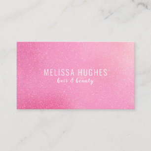 Modern Pink Glitter Appointment Reminder Card