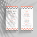 Modern Pink & Grey Chevron Wedding Program<br><div class="desc">Simple yet elegant, the modern chevron wedding collection is a stunning design featuring a lovely zig-zag print in a pink, grey and white colour, which is perfect for any modern wedding celebration. These programs can be personalized for your special occasion and would make the perfect order of service for your...</div>