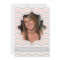 Modern pink, grey chevron zigzag birthday photo