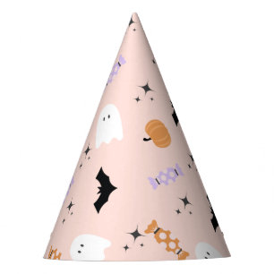 Modern Pink Halloween Party Hats
