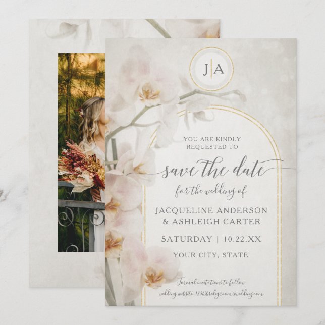 Modern Pink  Invitation (Front/Back)