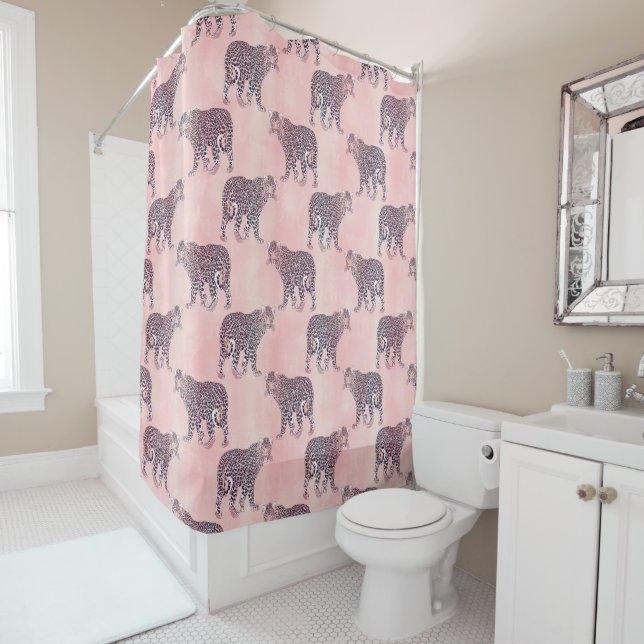Modern Pink Leopard Animal Pattern (In Situ)