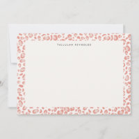 Modern Pink Leopard Pattern Animal Print