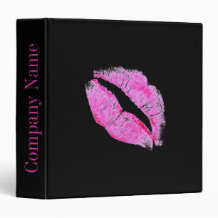 modern pink lips Makeup Artist cosmetologist Binder