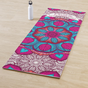 Modern Pink Mandala Personalized Gift  Yoga Mat