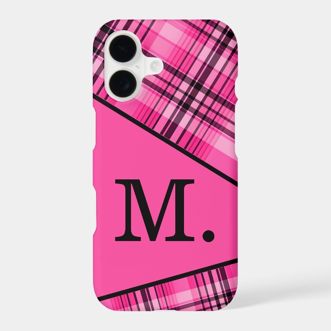Modern Pink Monogram (Back)