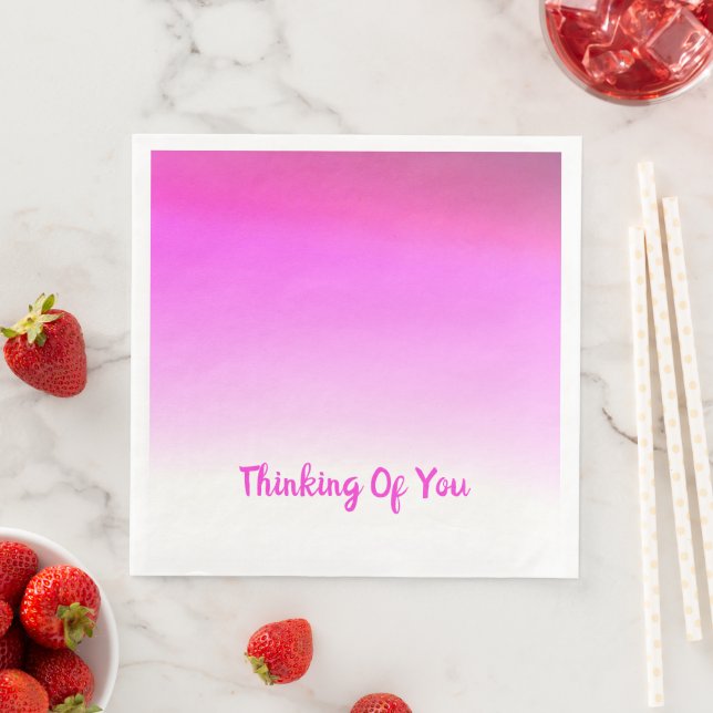 Modern Pink Napkin (Insitu)