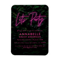 Modern pink neon foliage lets party contemporary  
