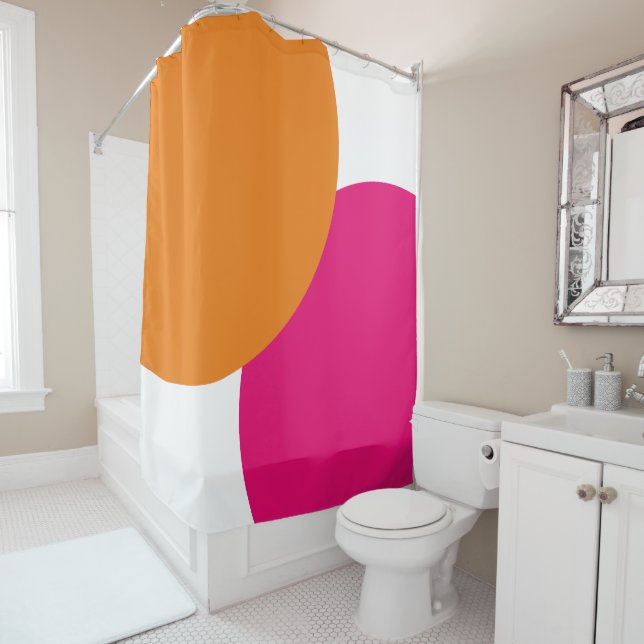 Modern Pink & Orange Abstract  (In Situ)