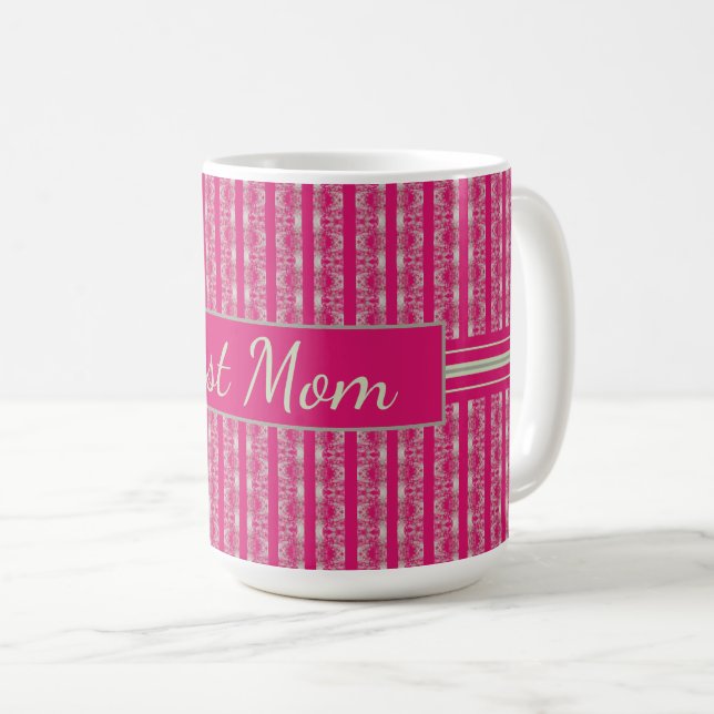 Modern Pink Pattern Coffee Mug (Front Right)