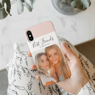 Modern Pink    Personal Photo Best Friends Gift Case-Mate iPhone Case