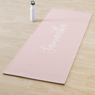 Modern Pink Personalized Yoga Mat