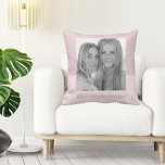 Modern Pink | Photo | Family Gift Throw Pillow<br><div class="desc">Modern Pink | Photo | Family Gift</div>