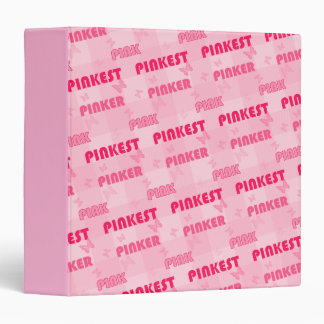 Modern Pink Pinker Pinkest Pattern Binder
