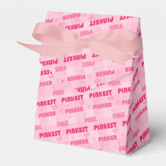 Modern Pink Pinker Pinkest Pattern Favor Box