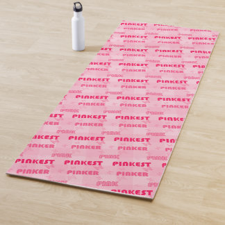 Modern Pink Pinker Pinkest Pattern Yoga Mat