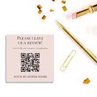 Modern Pink QR Code Google Review