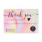 Modern pink rainbow unicorn marble order thank you