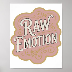 Modern Pink RAW EMOTION Print