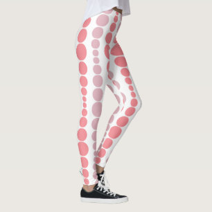Modern Pink Rectangles  Leggings