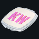 Modern Pink Red Shadow Monogram Personalized Compact Mirror<br><div class="desc">Stay fabulous on the go with our Modern Pink and Red Shadow Monogram Compact Mirror. This stylish accessory showcases a bold monogram with a trendy pink and red shadow effect, making it both functional and fashionable. Perfect for touch-ups and as a personalized gift, this mirror adds a dash of modern...</div>