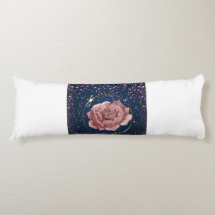 Modern Pink Rose Bed & Body Pillow