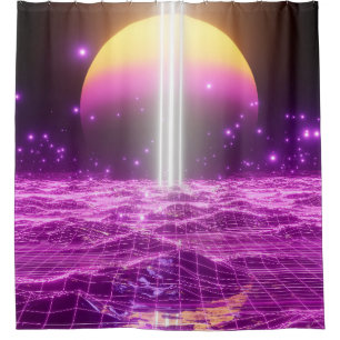 Modern pink sci fi pop art scene3