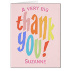 Modern Pink Thank You Appreciation Typography