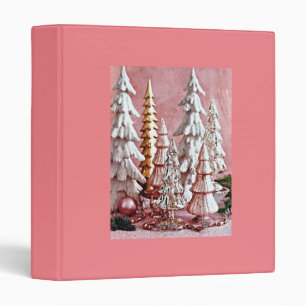 ***MODERN PINK TREES FOR CHRISTMAS MEMORIES*** BINDER