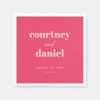 Modern Pink Trendy Mix Match Wedding