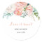 Modern Pink Tropical Floral Love is Sweet Wedding