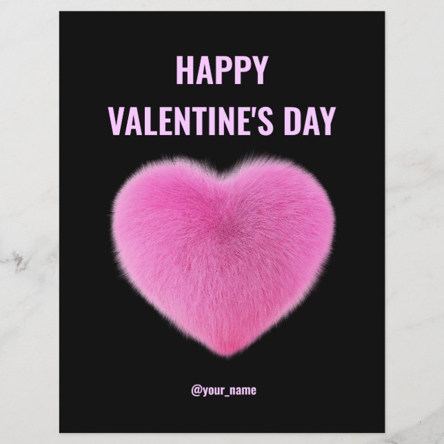 Modern Pink Valentines Card Business (Front)