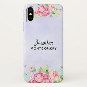 Modern Pink Watercolor Floral Case-Mate iPhone Case