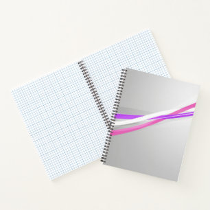 Modern Pink Wave Deluxe Notebook