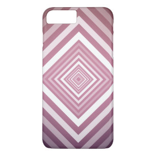 Modern Pink & White Gradation Squares iPhone 8 Plus/7 Plus Case