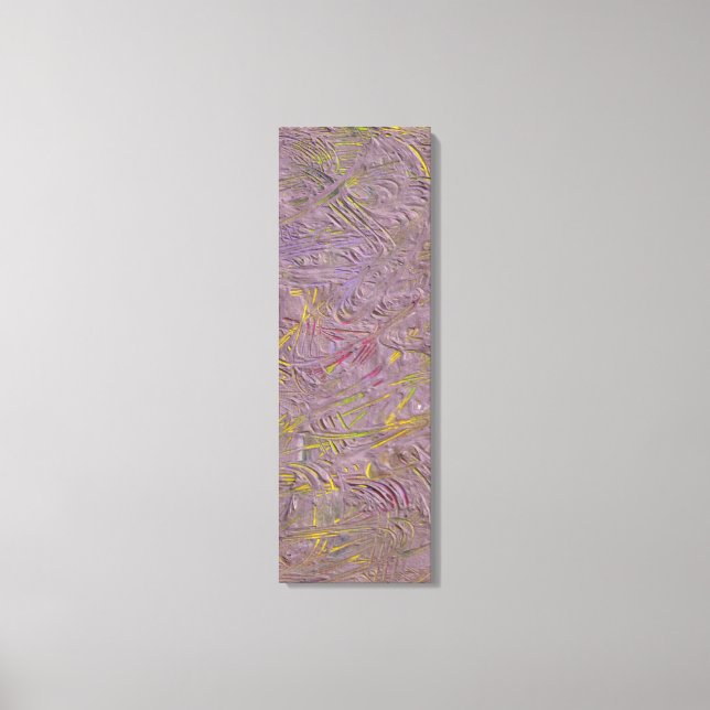 Modern Pink Yellow Green Purple Black Trendy Canvas Print (Front)