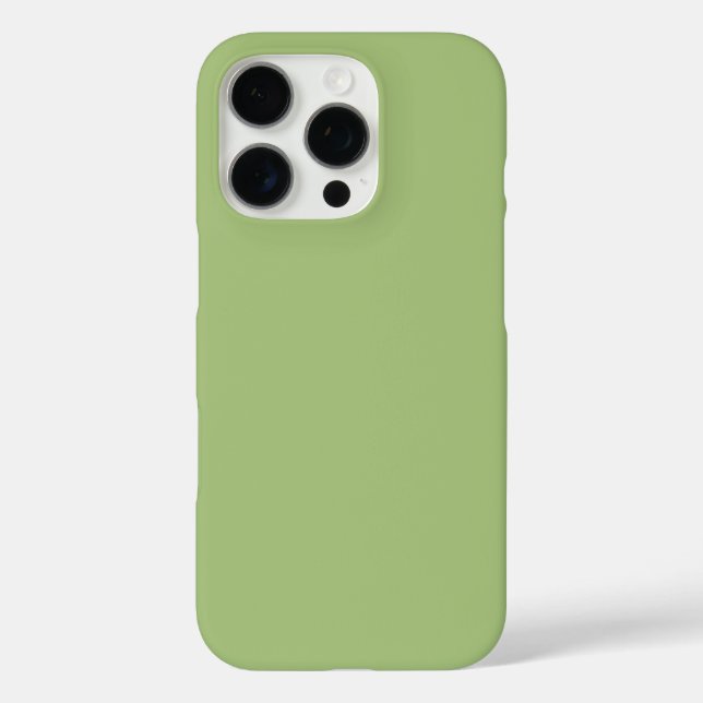 Modern Pistachio Green Plain Solid Colour Case-Mate iPhone Case (Back)
