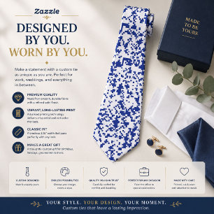 Modern Pixel Pattern Designer Tie