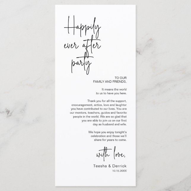 Modern Place Setting Dinner Party Thank You Card (Front)