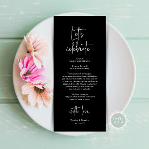 Modern Place Setting Dinner Party Thank You Card